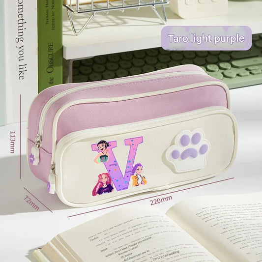 K-pop Demon Hunters Kawaii Dog Paw Pencil Case