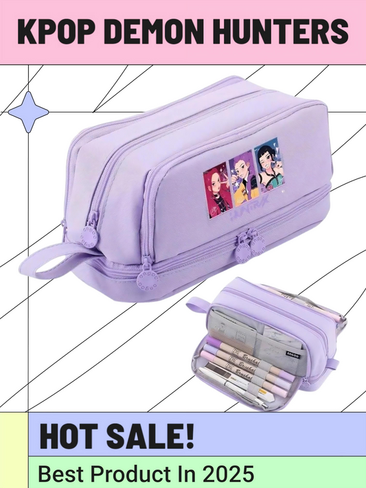 K-Pop Demon Hunters High-Capacity Pencil Case