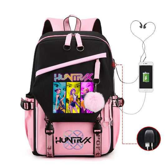 Anime Kpop Demon Hunters Backpack – Stylish & Functional Schoolbags