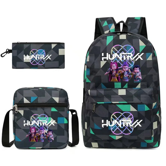 K-pop Demon Hunters Backpack – Fashionable Anime Schoolbag for Fans