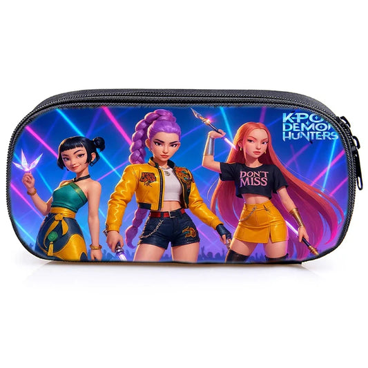 Cute Kpop Demon Hunters Huntrix Pencil Case – Stylish & Functional