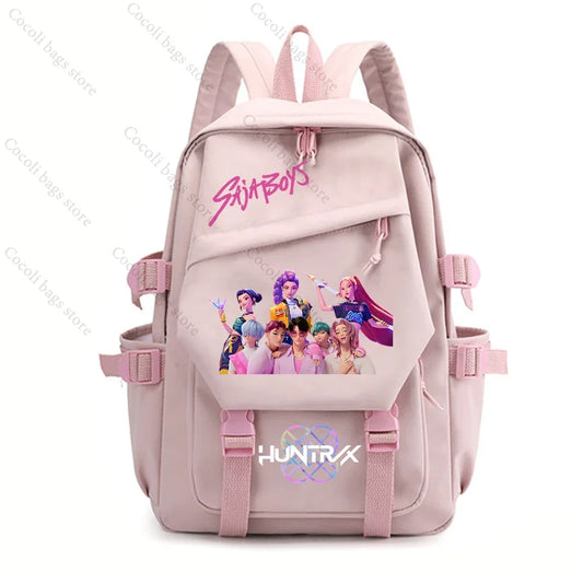 2025 KPop Demon Hunters Saja Boys Backpack – Trendy & Spacious for Teens