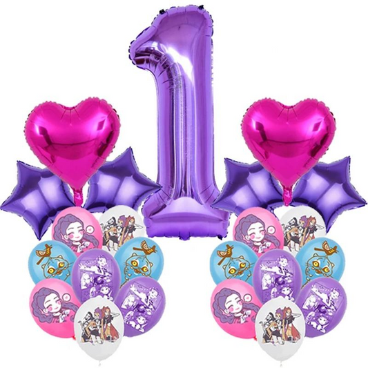 K-Pop Demon Hunters Birthday Balloon Set
