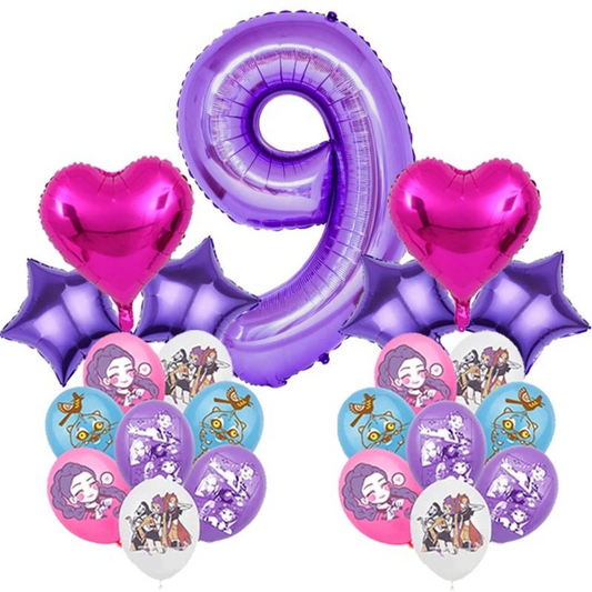 K-Pop Demon Hunters Birthday Balloon Set