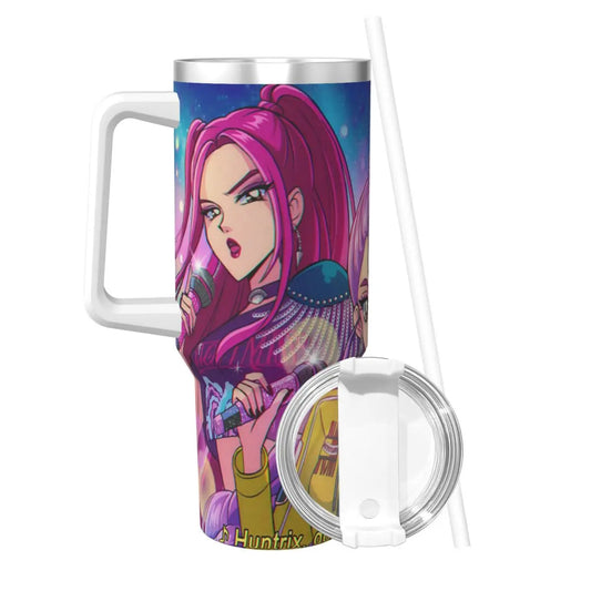 Kpop Demon Hunters Huntrix Tumbler – Stainless Steel Thermal Mug for Fans
