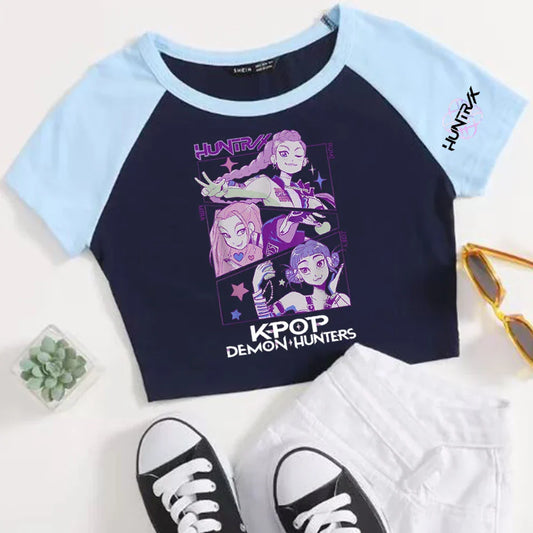 Anime K-Pop Demon Hunters Crop Tops – Trendy Fashion for Fans