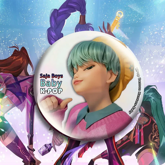 Anime KPop Demon Hunters Brooches – Handmade Cosplay Pins