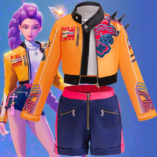 Children's Costume: Demon Hunter Rumi Girls Hip Hop Set