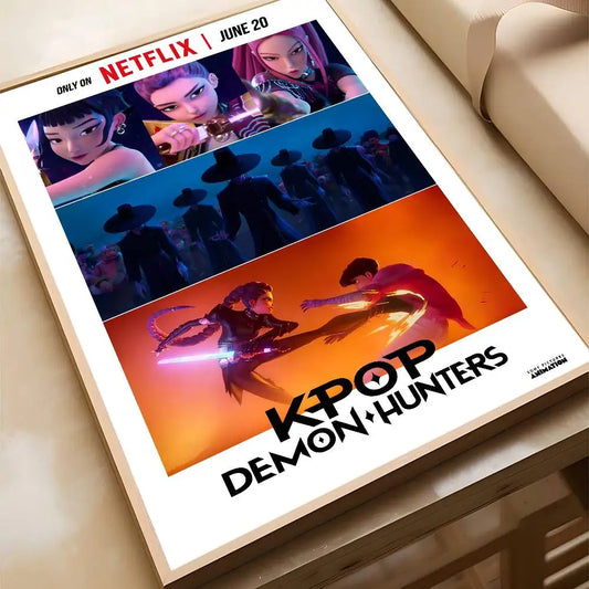 Anime K-Kpop D-Demon Hunter Poster – High-Quality Print Wall Art