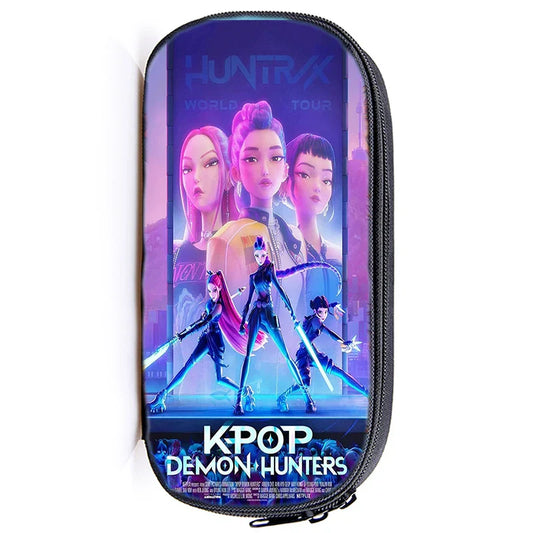 Cute Kpop Demon Hunters Huntrix Pencil Case – Stylish &amp; Functional