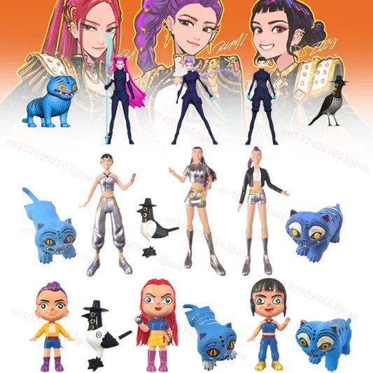 Anime Kpop Demon Hunters Figure – Cartoon Gaming Model Toy for Kids &amp; Fans