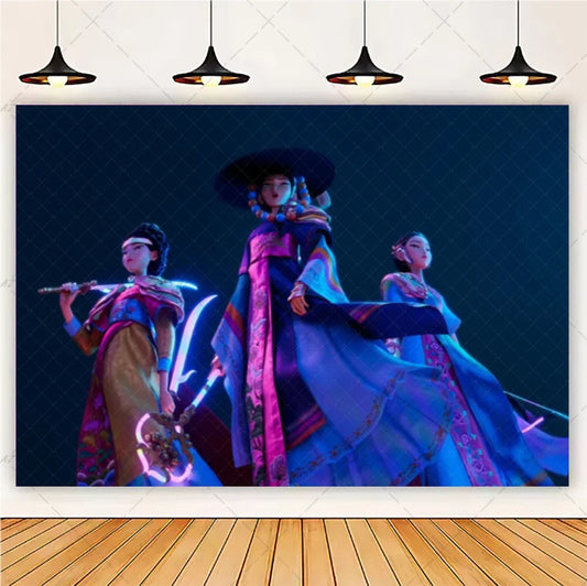 KPop Girl Demon Hunter Birthday Party Decorations Set