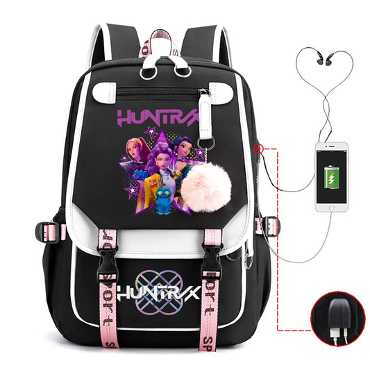 KPop Demon Hunters 2025 Backpack – Trendy School Bag for Students