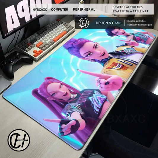 KPop D-Demon H-Hunters Mouse Pad – Gaming &amp; Office Desk Mat
