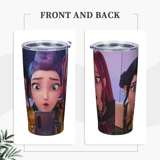 KPop Demon Hunters Tumbler – Stylish Vacuum Insulated Thermal Cup