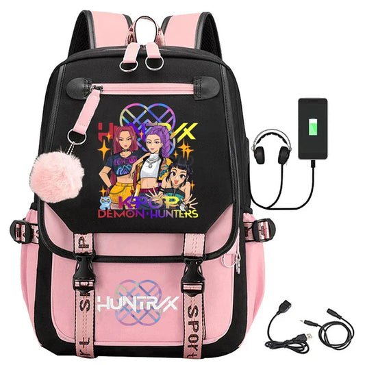 KPop Demon Hunters Backpack – Perfect for Students and Fans