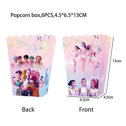 New Demon Hunters Birthday Party Decoration Set – Perfect for K-pop &amp; Anime Fans