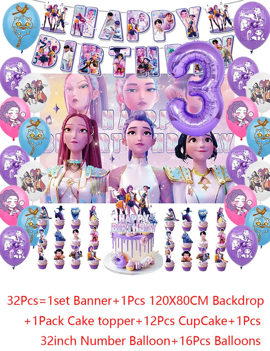 Celebrate Your Kpop Anime Party with Demon Hunters Party Supplies