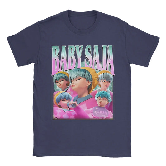 Baby Saja Retro Kpop Demon Hunter Villain Pure Cotton T-Shirts