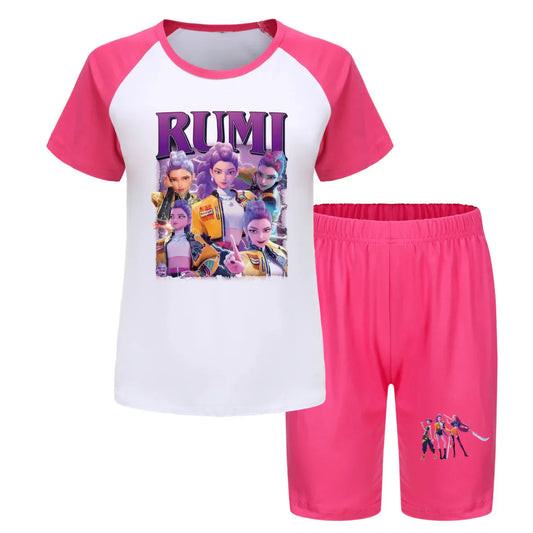 KPop Demon Hunters Pajama Set – Summer Nightwear for Kids