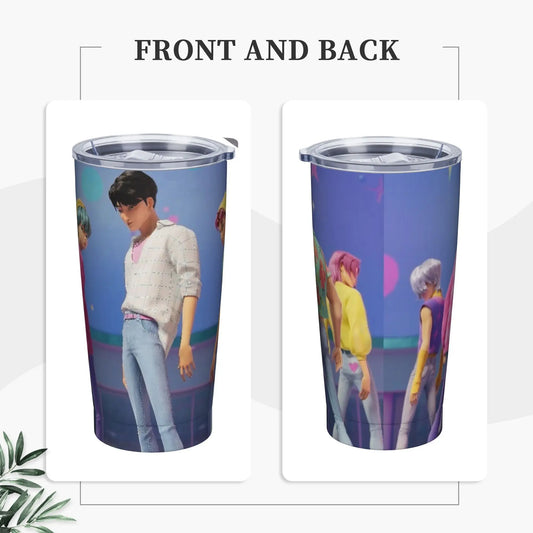 KPop Demon Hunters Huntrix Tumbler – Stylish Vacuum Insulated Travel Mugs