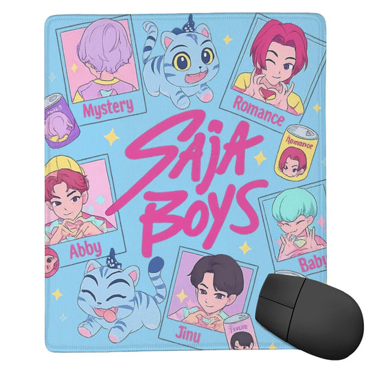 Boy Kpop Demon Hunters Jinu Laptop Mouse Pad – Non-Slip Rubber Desk Mat