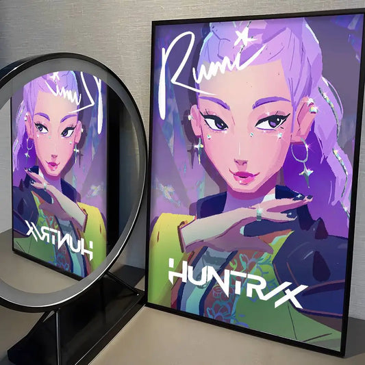 Anime K-Kpop D-Demon Hunter Poster – High-Quality Print Wall Art