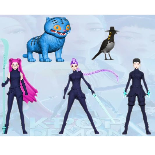 Kpop Demon Hunters Figures – Huntrix Anime Collectible Ornaments