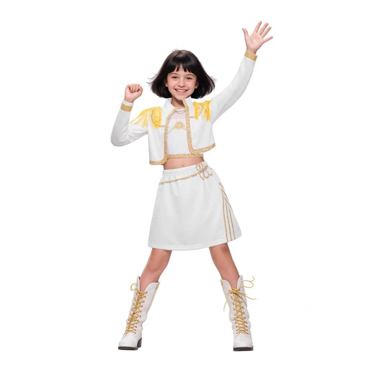 Kids Girls Rumi Zoey Mira Cosplay Suit – Perfect for K-pop &amp; Demon Hunters Fans