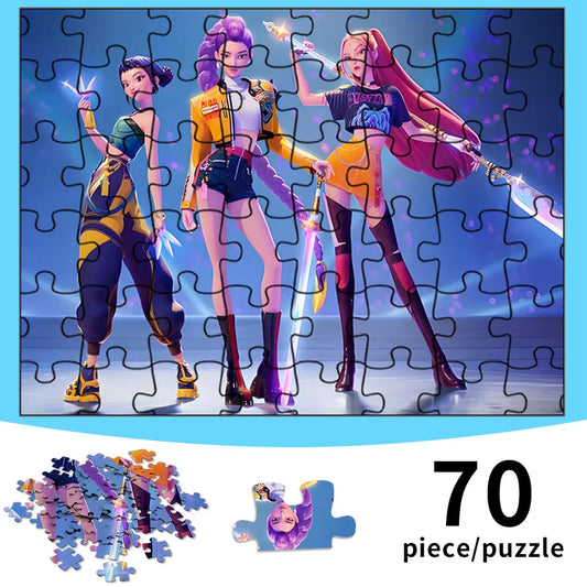 New Kpops Demon Hunters Figures – Educational Puzzle Toys for Kids