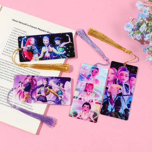 KPop Demon Hunters Bookmarks – Fashionable Anime Stationery for Fans