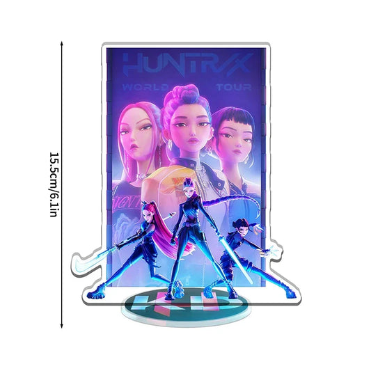 Acrylic K-Pop Demon Hunters: Zoey Rumi Ornament &amp; Huntrix Keychain