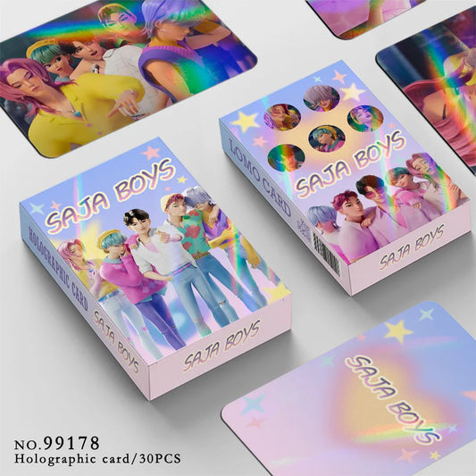 Huntrix Saja Boys Photocards – 30PCS Kpop Demon Hunters Collection