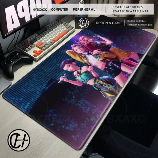 KPop D-Demon H-Hunters Mouse Pad – Gaming &amp; Office Desk Mat