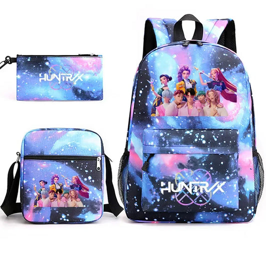 K-pop Demon Hunters Backpack – Fashionable Anime Schoolbag for Fans