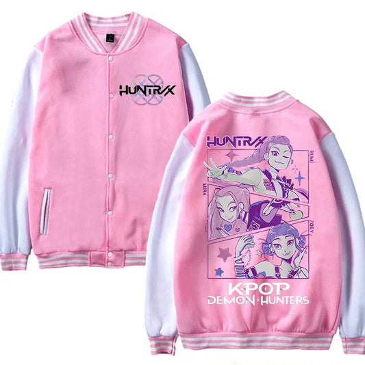 Anime K-Pop Demon Hunters Jacket – Unisex Harajuku Fashion Streetwear