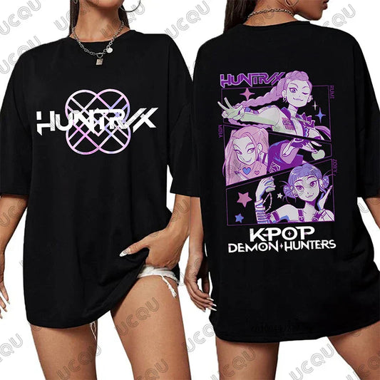 2025 Hot Sale Summer K-Pop Demon Hunters Cotton T-shirt