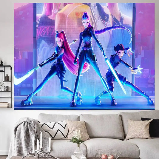 K-Pop Demon Hunters Backdrop