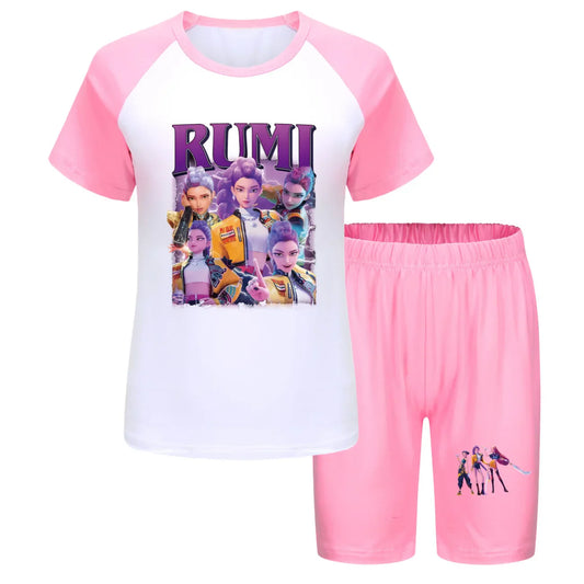 KPop Demon Hunters Pajama Set – Summer Nightwear for Kids