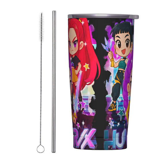 Demon Hunters Huntrix Stainless Steel Tumbler – Perfect for K-pop Fans on the Go