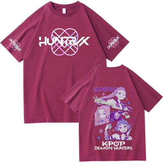 Anime K-Pop Demon Hunters T-shirt – Harajuku Style Casual Wear