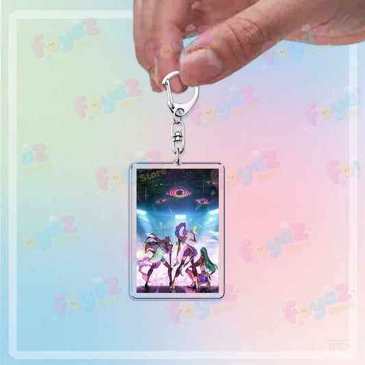 HOT Kpop Demon Hunters Huntrix Keychain – Perfect Accessory for Fans