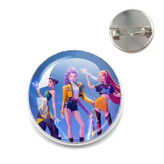 HOT Movie KPop Demon Hunters Badges – Trendy Anime Brooch Accessories