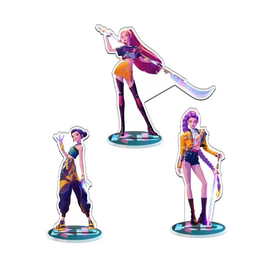 Anime Kpop Demon Hunters Huntrix Saja Acrylic Stand Figures for Collectors