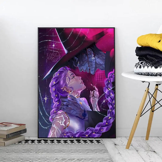 KPop Demon Hunters Rumi &amp; Jinu Poster – DIY Sticky Wall Art