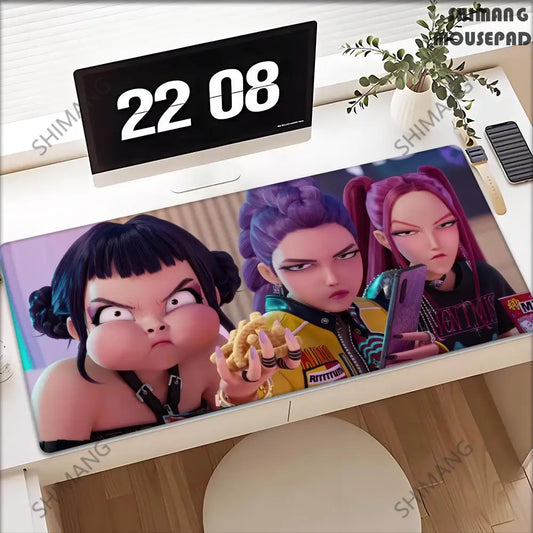 KPop D-Demon H-Hunters Mouse Pad – Ultimate Gaming &amp; Office Desk Mat
