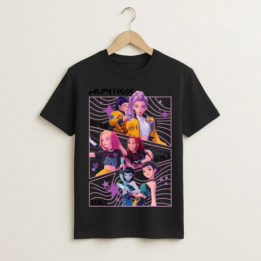 2025 Korean Demon Hunter Print T-shirt – Trendy Harajuku Fashion Top