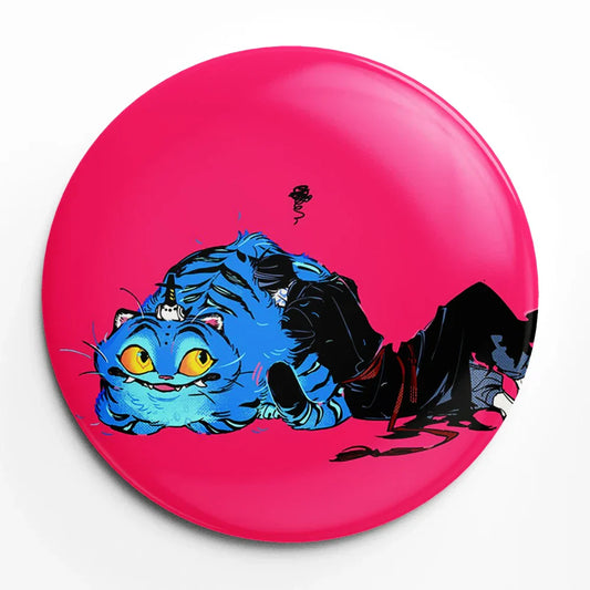 Cute Kpop Movie Demon Hunters Anime Derpy Tiger Pin – Adorable Accessory for Fans