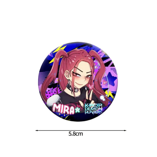 Anime Film Brooches – Kpop Demon Hunters Button Pins for Fans