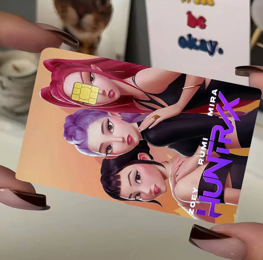 KPop Demon Hunters DIY Card Stickers – Stylish Protection for Your Cards